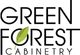 Green Forest Cabinet logo with stylized green leaf