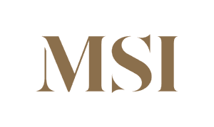 Brown MSI logo on white background